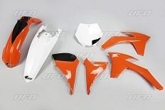 UFO KOMPLET PLASTIKE KTM SX/SXF '16-'18 BOJA OEM '17 (NARANDŽASTA/BELA) (KT517E999X)