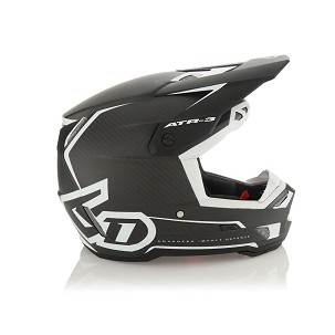 6D HELMETS KACIGA CROSS/ENDURO MODEL ATR-3 NOVA MATTE WHITE BOJA CRNA/BELA VELIČINA S ( 55 - 56 CM )