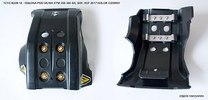 CYCRA RASPRODAJA ŠTITNIK POD MOTOR FULL ARMOR SKID PLATE KTM SXF/SX-F/XCF/XC-F/EXC/EXC-F 250-350 '16-'18 BOJA CRNA