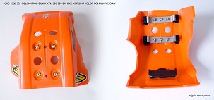 CYCRA RASPRODAJA ŠTITNIK POD MOTOR FULL ARMOR SKID PLATE KTM SXF/SX-F/XCF/XC-F/EXC/EXC-F 250-350 '16-'18 BOJA NARANDŽASTA