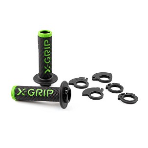 X-GRIP PROMOCIJA RUČKE (RUČKE) BRAAAAP GRIPS LOCK-ON-GRIP (SA ADAPTERAMI ROLGAZU) GREEN OPEN END (SA OTVOROM) BOJA ZELENA