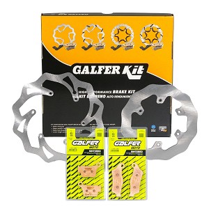 GALFER SET KTM/HUSQVARNA/HUSABERG (DISKOVI I PLOČICE KOČIONE PREDNJI I ZADNJI) - POGLEDAJ DODATNI OPIS