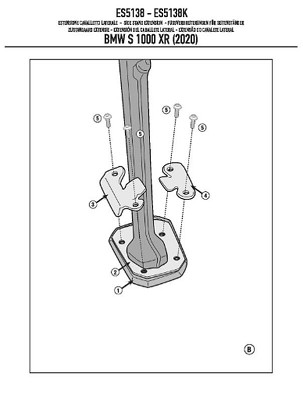 KAPPA PROŠIRENJE STOPKI BOCZNEJ BMW S 1000XR (20-25)