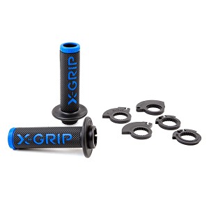 X-GRIP PROMOCIJA RUČKE (RUČKE) BRAAAAP GRIPS LOCK-ON-GRIP (SA ADAPTERAMI ROLGAZU) BLUE OPEN END (SA OTVOROM) BOJA PLAVA