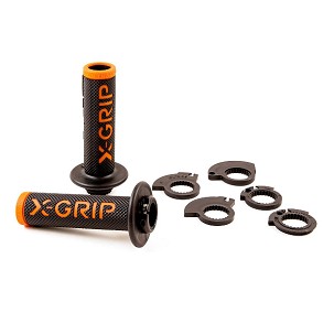 X-GRIP PROMOCIJA RUČKE (RUČKE) BRAAAAP GRIPS LOCK-ON-GRIP (SA ADAPTERAMI ROLGAZU) ORANGE OPEN END (SA OTVOROM) BOJA NARANDŽASTA