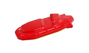 RACETECH (RTECH) POKLOPAC FILTRA VAZDUHA (ZA PRANJA MOTOCIKLA) KAWASAKI KXF 250 / KX-X 250 '25 BOJA CRVENA ŽUTA