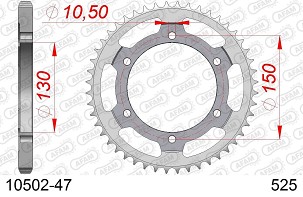 AFAM 2026/04 ZADNJI LANČANIK 300 47 HONDA XL 600V TRANSALP '87-'99 (JTR300.47) (LANAC 525)