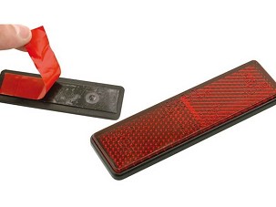 V PARTS (VICMA) SVETLO REFLEKTUJUĆE PRAVOUGAONE SAMOPRZYLEPNE (SA KLEJEM) BOJA CRVENA (11418)