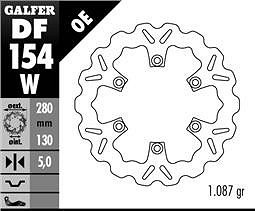GALFER DISK KOČIONI PREDNJI KAWASAKI ER 5, GPZ 750/900 WAVE