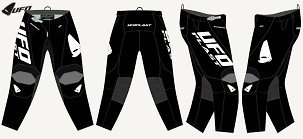 UFO PANTALONE BAMBERG CROSS BOJA CRNA/BELA VELIČINA XL / EU54 / US36