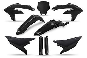 UFO 2026/03 KOMPLET PLASTIKE (FULL KIT) SA ŠTITNICIMA TELESKOPA (AMORTIZERA) YAMAHA YZF 450 (YZ 450 F) '26, BOJA CRNA