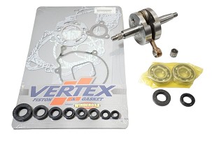 HOT RODS SET ZA POPRAVKU DNA MOTORA HONDA CR 80R '86-'91 (VRATILO KOLENASTI, LEŽAJEVI, SEMERINZI, ZAPTIVKE)