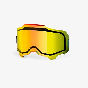 100 PERCENT ARMEGA / ARMATIC REPLACEMENT DUAL PANE VENTED MIRROR GOLD LENS - VIZIR/VIZIR/VIZIR DUPLA VENTILOWANA ZA NAOČARA ARMEGA / ARMATIC BOJA ZLATNE OGLEDALO