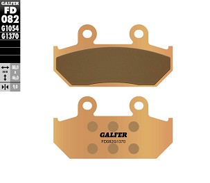 GALFER PLOČICE KOČIONE KH124 / KH412 SINTER METAL (ZLATNE) STREET