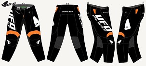 UFO PANTALONE BAMBERG CROSS BOJA CRNA/BELA/NARANDŽASTA VELIČINA XXL / EU56 / US38