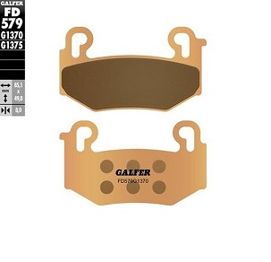 GALFER PLOČICE KOČIONE KH779 SINTER METAL (ZLATNE) SRTEET BMW R 1300GS '23-'25, R 1300GS TRIPLE BLACK '23-'25; R 1300GS TROPHY '23-'25