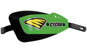 CYCRA RASPRODAJA ŠTITNICI RUKU (HAND GUARD - ALUMINIJUMSKI JEZGRO) SA MONTAŽOM (28,6MM - MONTAŽA 1CYC-1156-12W SETU) MODEL SERIES ONE BOJA ZELENA FLUO