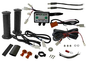 BRONCO RUČKE GREJANE ATV + GREJAČ PALCA - SREBRNI KONTROLER SA ODDZIELNA REGULACIJOM TEMPERATURE RUČKI I PALCA (EL)