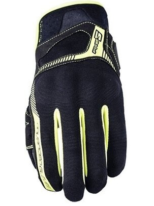 FIVE GLOVES RUKAVICE TEKSTILNE RS3 EVO BOJA CRNA/ŽUTA FLUO VELIČINA 11