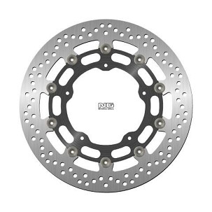 NG DISK KOČIONI PREDNJI YAMAHA YZF R1 '04-'06 / '15-'16, FZ1 '06-13, R6 '20-, V-MAX '09-16, MT-10 '16-21 (320X132X5MM) (5X8,5MM) PLUTAJUĆI (SREDINA ALUMINIJUMSKA)