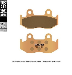 GALFER PLOČICE KOČIONE KH323 SINTER METAL (DEBLJINA 9,2 MM)