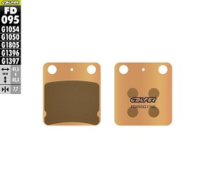 GALFER PLOČICE KOČIONE KH054 SINTER METAL (ZLATNE) OFF ROAD