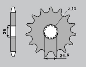 CHT RASPRODAJA LANČANIK PREDNJA 518 13 KAWASAKI KZ/GPZ 650/750 (518-13) (JTF518.13)