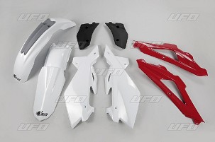 UFO KOMPLET PLASTIKE HUSQVARNA CR 250 2T '09-'13 BOJA OEM (BELA/CRVENA/CRNA) (HU608E999)