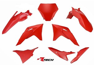 RACETECH (RTECH) KOMPLET PLASTIKE GAS GAS MC 65 '24-'25 BOJA OEM CRVENA