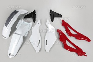 UFO KOMPLET PLASTIKE HUSQVARNA CR 125 '09-'13 BOJA OEM (BELA/CRVENA/CRNA) (HU611E999)