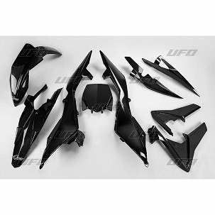 UFO KOMPLET PLASTIKE HUSQVARNA TC 499 4T '11-'13 BOJA CRNA (HU612E001)