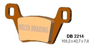 DELTA BRAKING PLOČICE KOČIONE KH600 PREDNJI KYMCO MXU 500 '09-'14, MXU 550 '10-'21, MXU/UXV 700 '13-'21,