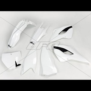 UFO KOMPLET PLASTIKE HUSQVARNA TC/FC 125/250/300/350/450 '14-'15 BOJA OEM '14 (BELA) (HU613E999)