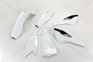 UFO KOMPLET PLASTIKE HUSQVARNA TE/FE 125/250/300/350/450 '14 BOJA OEM (BELA) (HU614E999)