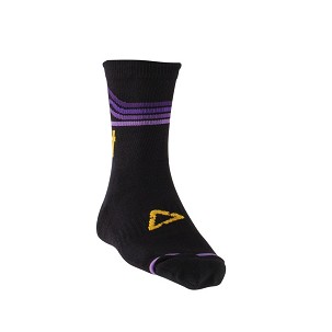LEATT ČARAPE BICIKLISTIČKE MTB SOCKS VELVET BOJA CRNA/LJUBIČASTA VELIČINA L/XL (43-48)