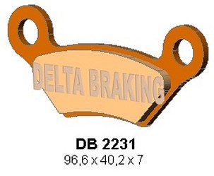 DELTA BRAKING PLOČICE KOČIONE KH609 PREDNJI/ZADNJI JCB 800D/1000D GROUNDHOG '08-'09, 800D/1000D WORKMAX '10-'14, ZADNJI JOHN DEERE XUV 625I/825I/850I/855D GATOR '10-'11