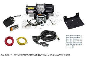 BRONCO VITLO 4500LBS (2041KG) LINA ČELIČNA 5.5MM X 15.2M, PILOT