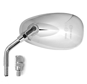 VICMA RETROVIZOR UNIVERZALNE (LEVO / DESNO) HROM M10X125 DESNI NAVOJ - POGLEDAJ DODATNI OPIS (E512)