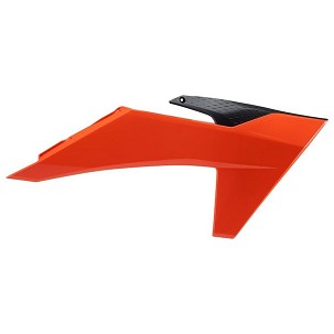 POLISPORT ŠTITNICI HLADNJAKA (KOMPLET) KTM SX/SXF/XC/XC-F 125/150/250/350/450 '23-'24; EXC/EXC-F 125/150/250/300/350/450/500 '24-'25 BOJA NARANDŽASTA CRNA OEM