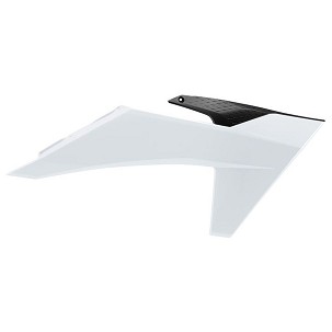 POLISPORT ŠTITNICI HLADNJAKA (KOMPLET) KTM SX/SXF/XC/XC-F 125/150/250/350/450 '23-'24; EXC/EXC-F 125/150/250/300/350/450/500 '24-'25 BOJA CRNA BELA