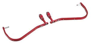 ACCEL ŠTITNICI RUKU (HAND GUARD) SA MONTAŽOM ALUMINIJUMSKIM ENDURO 22MM BOJA CRVENA (BEZ PLASTIČNEJ ŠTITNICI SD02)