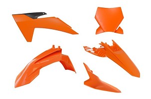 RACETECH (RTECH) KOMPLET PLASTIKE KTM SX 65 '24-'25 BOJA NARANDŽASTA / CRNA