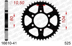 AFAM 2026/04 ZADNJI LANČANIK 4359 41 KAWASAKI ZX 9R '02-'03, ZX 10 '08-'14, Z1000 SX '11-'15 (JTR1489.41) (LANAC 525)