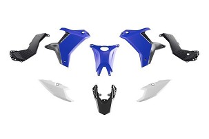 RACETECH (RTECH) 2025/12 KOMPLET PLASTIKE (BEZ PREDNJEG BLATOBRANA) T7 YAMAHA TENERE 700 '25-'26 BOJA CRNA / PLAVA / BELA