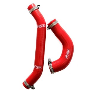 FM-PARTS SILIKONSKA CREVA HLADNJAKA KTM EXC 250/300 TPI '24; HUSQVARNA TE/TEI 250/300 TPI '24; GAS-GAS EC 250/300 TPI '24 BOJA CRVENA