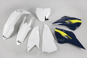 UFO KOMPLET PLASTIKE HUSQVARNA TC 250 '16, BOJA OEM (BELA/PLAVA) (HU617E999)