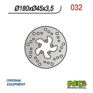NG DISK KOČIONI PREDNJI/ZADNJI GAS GAS PAMPERA 125/250/370 '98, EC 50 '99, TXT BOY 50 '00-02, (180X45X3,5MM) (5X6,5MM)